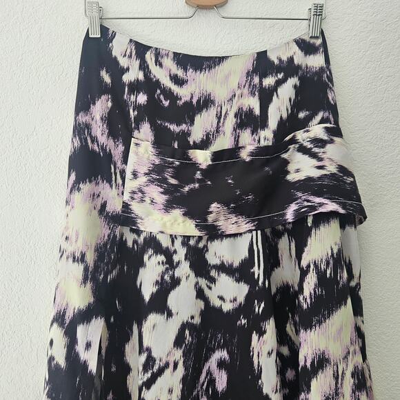 3.1 Phillip Lim x RTR Abstract Daisy Layered Skirt with Slit Size 4 - Picture 6 of 14